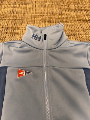 HELLY HANSEN WOMEN'S CREW 2.0 FLEECE JACKET Size XS Full Zip Blue Dark Stretchy