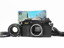 Canon EF Black 35mm SLR Film Camera FD 50mm f/1.8 S.C. Lens JAPAN Very Good