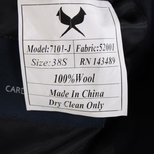 Cappotto sportivo Cardinal of Canada nuovo con etichette 100% lana taglia 38S US in tinta unita blu navy - Foto 9 di 12