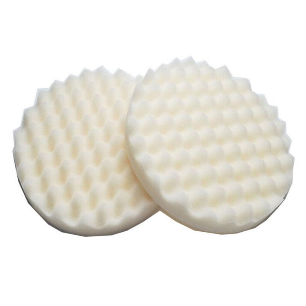 Pad 8 Inch Round Car Polisher 2PCS For Polishing Foam Single