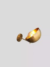 Handmade Brass Wall Sconce Mid Century Modern Stilnovo Italian Wall Lamp