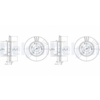 2X Delphi Bremsscheiben 288Mm BelÜFtet Vorne Passend FüR MERCEDES-BENZ C-KLASSE