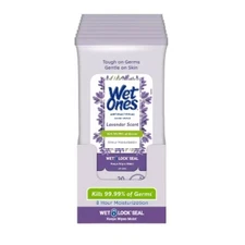 Wet Ones Antibacterial Hand Wipes Lavender - 10pk/20ct