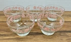 Rare Vintage Pyrex Gooseberry Bowls: Pink Mid-Century Glass Dessert Set Of 5