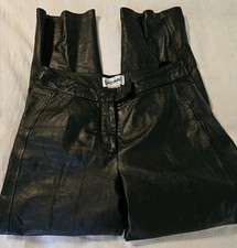 Vintage Bagatelle Leather Pants Women's Size 6P Genuine Leather 90s/Y2K