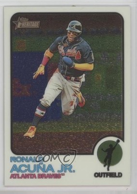 2022 Topps Heritage Chrome 9/999 Ronald Acuna Jr Ronald Acuña Jr #223 16kt