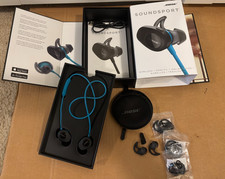 BOSE SoundSport Blue Wireless Earbuds Earphones Headphones w/ Box