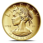 Beautiful 2017-W 1 oz High Relief 225th Anniversary American Liberty Gold Coin!!