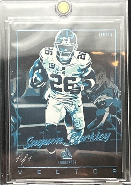 2022 Panini Luminance Vector Saquon Barkley #VC-SBA Black /1