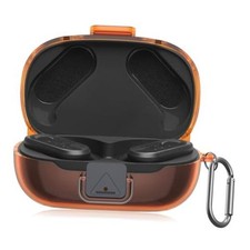 with Safety Lock for JBL Endurance Peak 3 Case Cover, Clear Soft Clear Orange