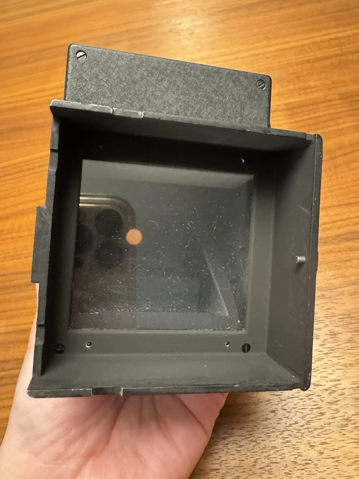 Buscador de prisma vintage Nippon Kogaku Porroflex para Rollei Rolleiflex TLR con estuche Foto 4 de 4