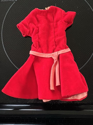 Vintage 1960s Remco Libby Littlechap YaYa Red Velveteen Dress Plus Doll