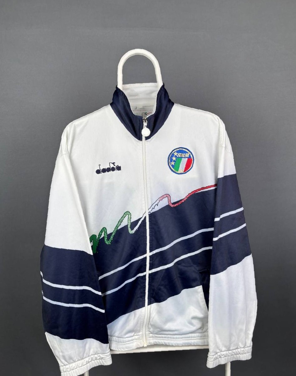 Diadora Vintage Track Jacket Italy Soccer Size 48 | eBay