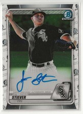2020 Bowman Chrome Prospect Autographs Jonathan Stiever Auto Chicago White Sox