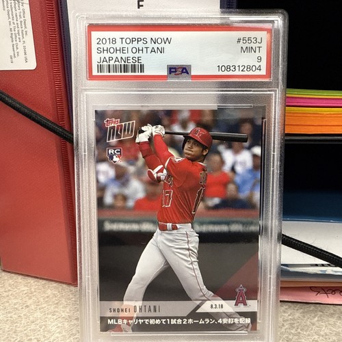 2018 Topps Now Japanese #553J Shohei Ohtani Angels RC Rookie PSA 9 MINT