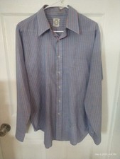 Vintage Arrow Shirt Mens L/XL 1950s Cum Laude Decton Broadcloth USA Button