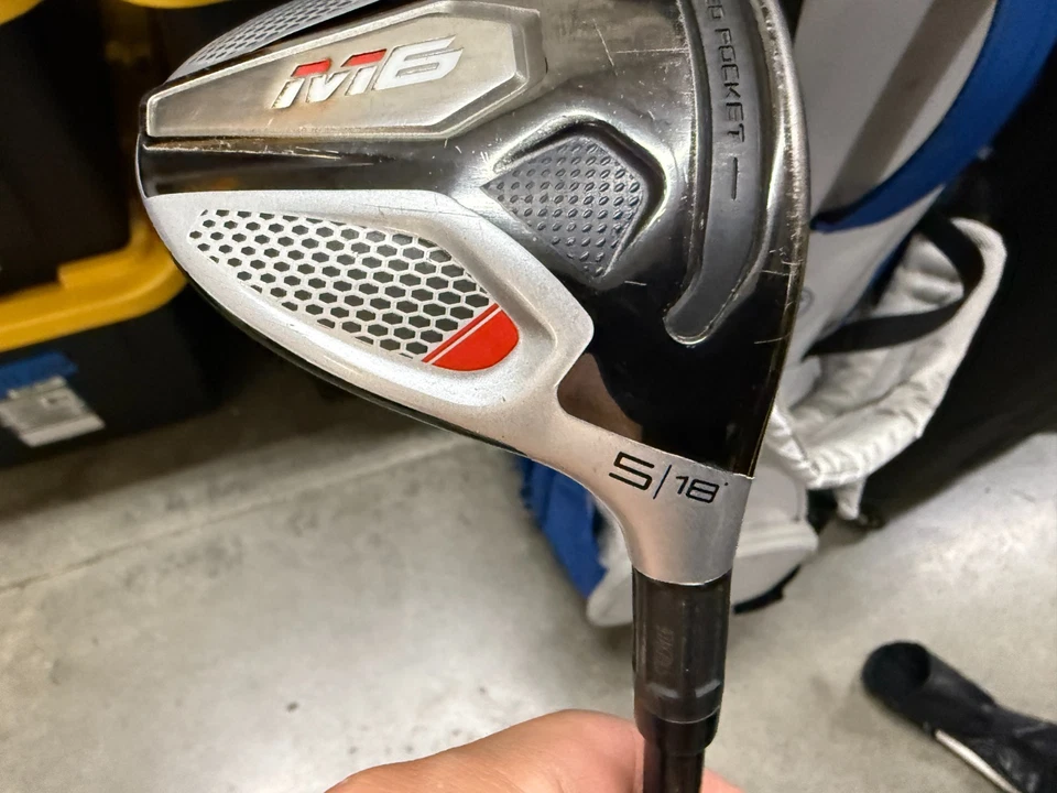 Madera TaylorMade M6 Fairway 5 (loft de 18 grados). "Fujikura FW 6S Flex 40""" Foto 3 de 4