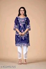 Readymad Georgette Kurta/kurti and Pant Set for Women's Party Festive Outfit