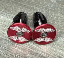 GT Wings Repop Bicycle Bike Handlebar Bar End Plugs Red BMX