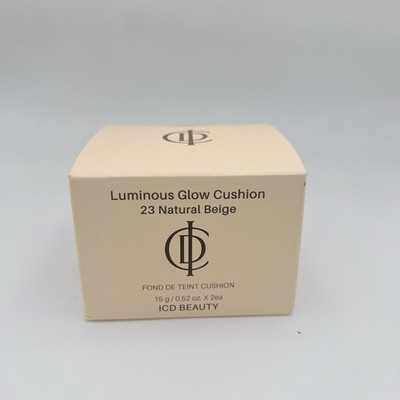 Incellderm Luminous Glow Cushion 23 Natural Beige 15g/0.52oz x2 ea