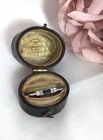 Vintage Jewellery Gold Ring Blue White Sapphires Antique Deco Dress Jewelry N
