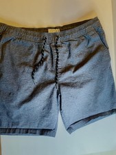 DEPARTWST Men's Navy MarledSweat Shorts XL Drawstring Elastic Waist Casual
