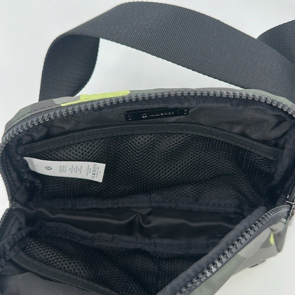 Lulmon Camo Green Yellow Belt Bag for Women and Men