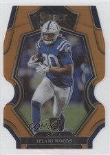 2022 Panini Select Premier Level Orange Prizm Die-Cut 78/199 Jelani Woods 01wi