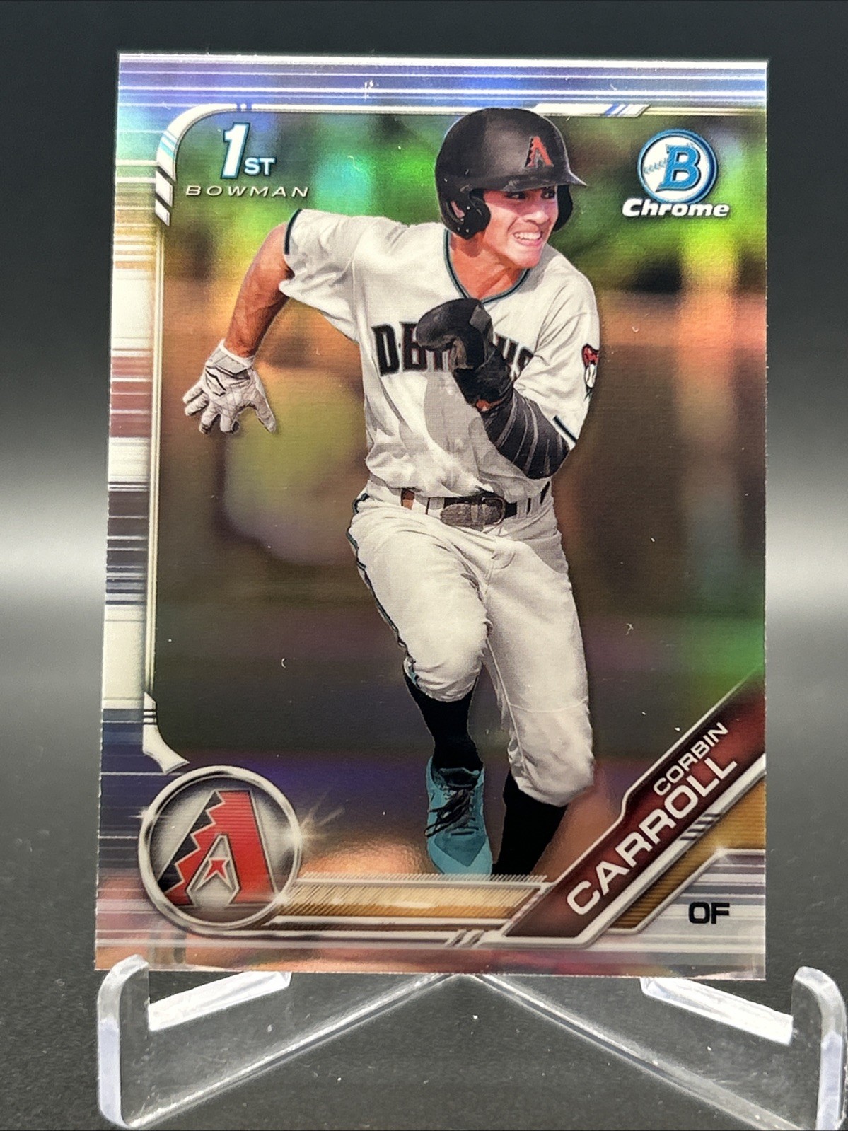 2019 Bowman Draft Chrome Corbin Carroll 1st Refractor #BDC-125 Diamondbacks