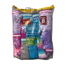 Hanes Briefs Girls 8 Multicolor 10-Pack Tagless Breathable Cotton Waistband