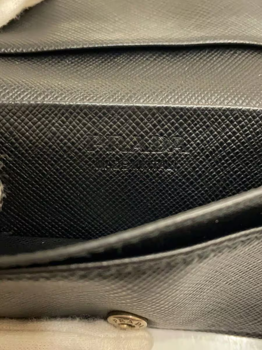 PRADA Saffiano Leather Card Case, Black, Men's, 2MC122 thumbnail 3