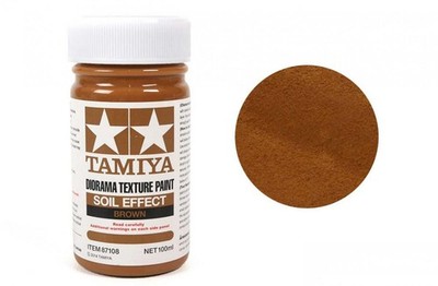 TAMIYA TAM87108 Diorama Texture Paint 100ml Soil Effect: Brown