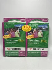 FujiFilm Premium Plus Photo Paper 120 Glossy Sheets 65 LB 4X6 Inches InkJet