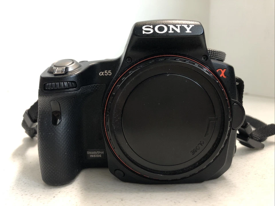 SONY SLT-A55V DSLR Camera Body, Battery, and Box - Image 3 of 4