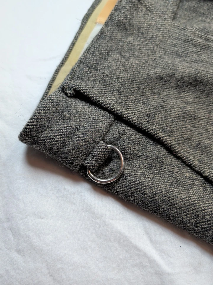 Vintage LANDAV Designs Men’s 36 Wool Blend Brown Herringbone Knicker Pants - Image 4 of 4