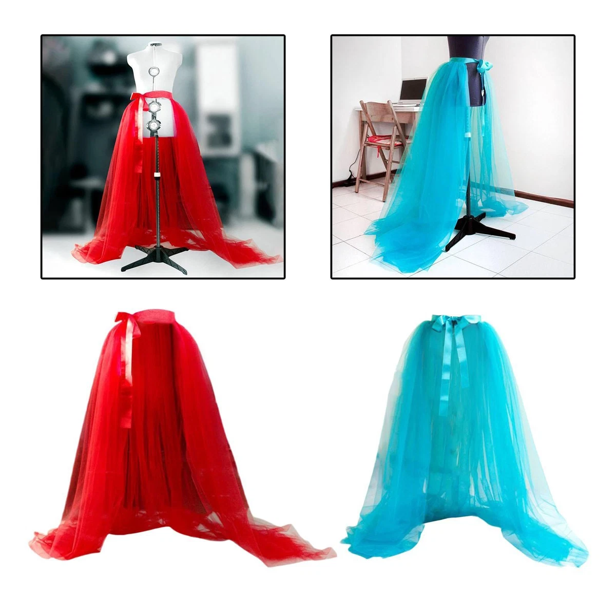 Sprinlot Gonna Lunga In Tulle Per Donna, Vita Elastica, Perfetta Per Balletto, Party, Carnevale E Abbigliamento Quotidiano, Vari Colori - 2