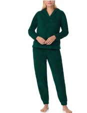 Cuddl Duds Pullover & Jogger Pj Set Size Medium Green