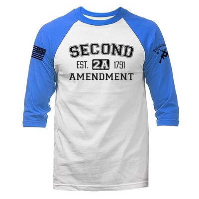 Second Amendment 2A 1791 T Patriotic USA Flag Gun Rights Freedom Raglan