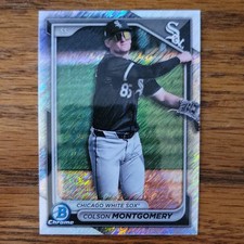 Topps Bowman Chrome 2024 Shimmer Refractor Colson Montgomery BCP-231 White Sox