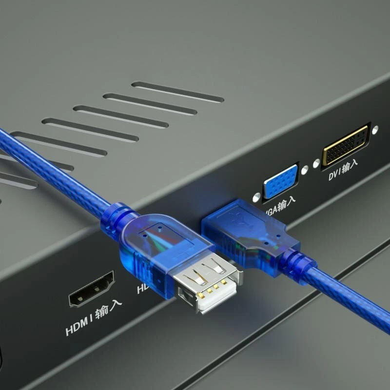 Blue USB 2.0 24AWG Copper EXTENSION Cable A Plug to Socket Lead 1m 1.5m 2m 3m 5m - Image 4 of 4