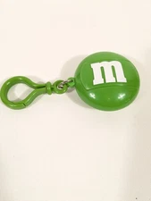 M&M's Minis Candy Hander Dispenser Clip-On Cap Candy Vintage 2002 Green Toy