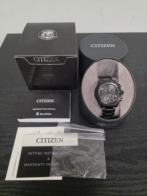 Citizen Ecosphere Eco-Drive Black Dial Men's Watch CA4184-81E