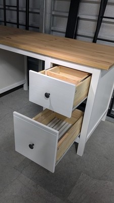 IKEA ホワイト木製チェスト HEMNES HEMNES 6-drawer dresser, white stain, 421/2x515/8