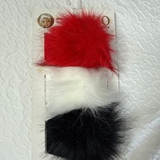 ROO Baby Headband Set Faux Fur Bows Red White Black 0 9 Years New