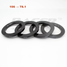 78.1mm to 106.0mm Hub Centric Rings Plastic for Ford F150 Silverado Sierra Ram