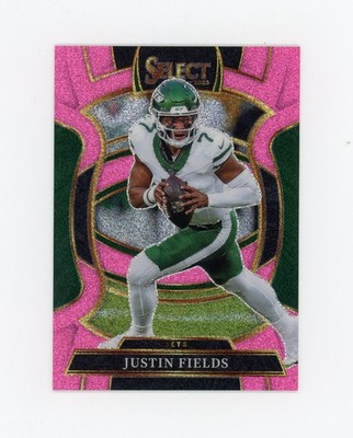JUSTIN FIELDS 2025 Panini Select Pink Glitter #14/15 New York Jets