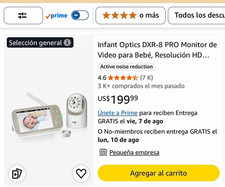 Infant Optics DXR-8 PRO 720p HD Baby Video Monitor Night Vision Pan/Tilt/Zoom