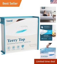 Hypoallergenic 100 Waterproof Mattress Protector - Universal Fit, Cotton Ter...