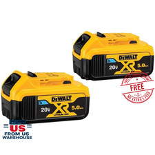 DeWalt DCB205-2 20V MAX XR 5.0Ah Lithium-Ion Battery Pack 2-Pack 