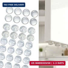 164PCS Clear Cabinet Door Bumpers Self Adhesive Silicone Noise Dampening 3 Siz